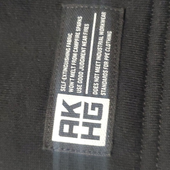 AKHG Pants Mens Size Medium Black Self-Extinguishing Fabric Alaskan Hardgear - Picture 10 of 11